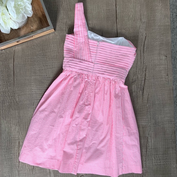 Lilly Pulitzer Addison One-Shoulder Dress Pink - Picture 7 of 9